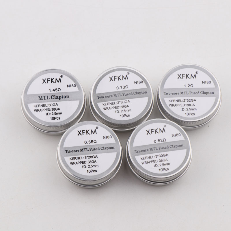 XFKM MTL 클랩튼 사전 제작 코일, MTL RDA - Clapton Wire Pre Built 리뷰 및 가격