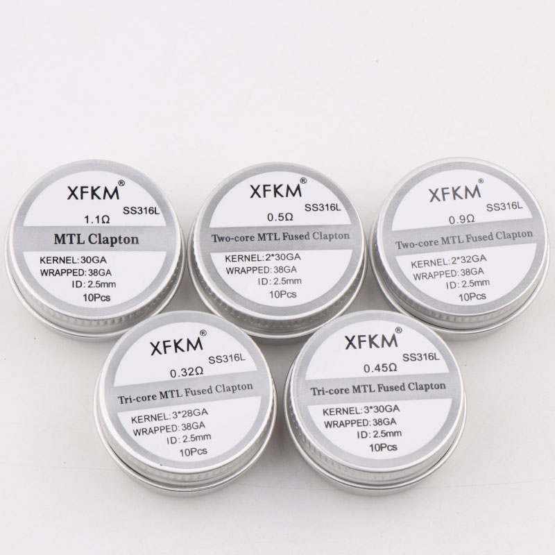 XFKM MTL 클랩튼 사전 제작 코일, MTL RDA - Clapton Wire Pre Built 리뷰 및 가격