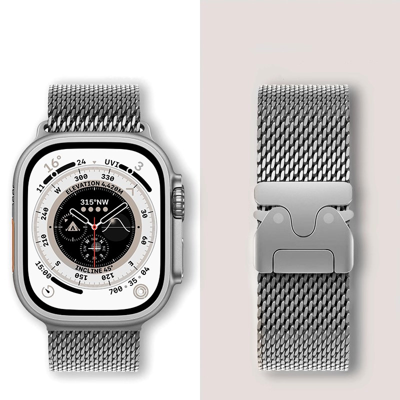 Apple Watch 시리즈 용 밀라노 루프 밴드 10 - Mesh Coil Strip 리뷰 및 가격